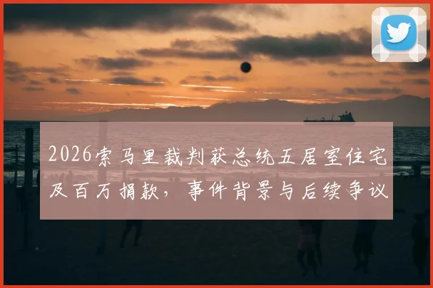2026索马里裁判获总统五居室住宅及百万捐款，事件背景与后续争议解读